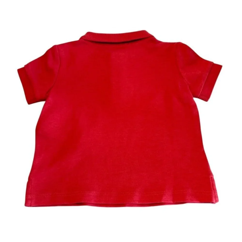 Ralph Lauren Infant's Short Sleeve Logo Polo Shirt Red Size 6M NWOT